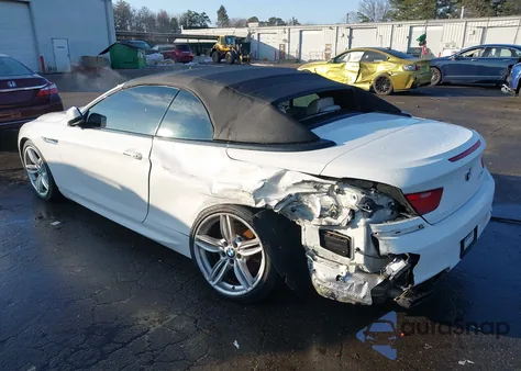 2014 BMW 650I из США, поврежденный, VIN WBAYP9C56ED168927